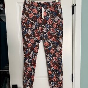 Sezane Clara Trousers Jacquard October Roses - Size 10